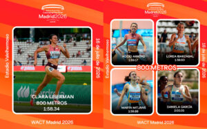 Un 800 metros femenino de altísimo nivel en busca de grandes registros