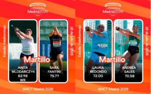 El martillo femenino, con doble duelo mundial y español